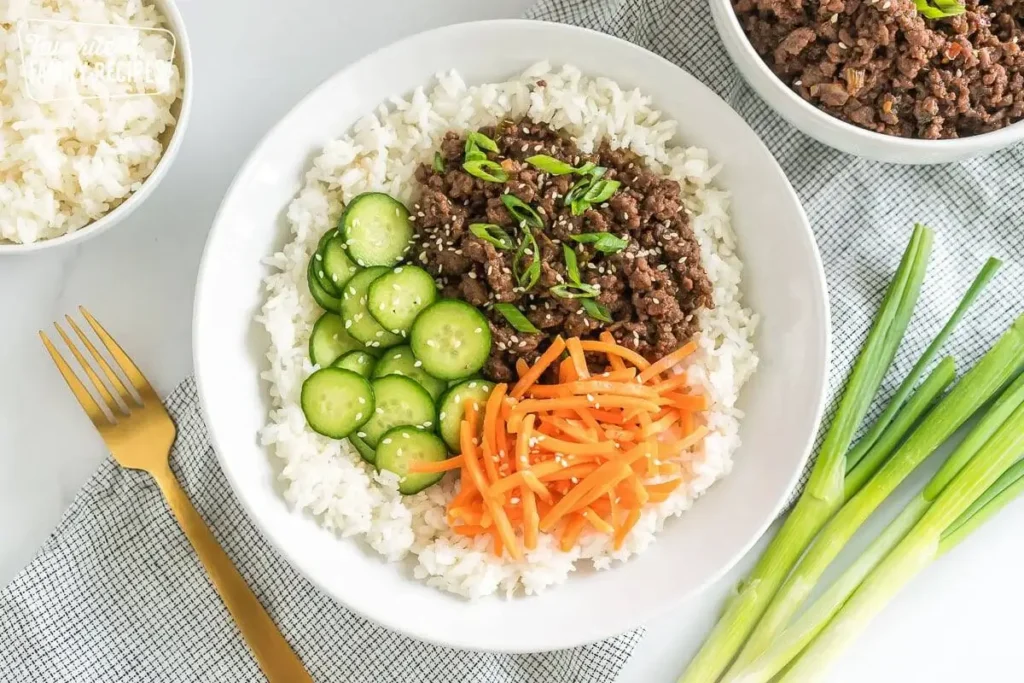korean ground beef bowl