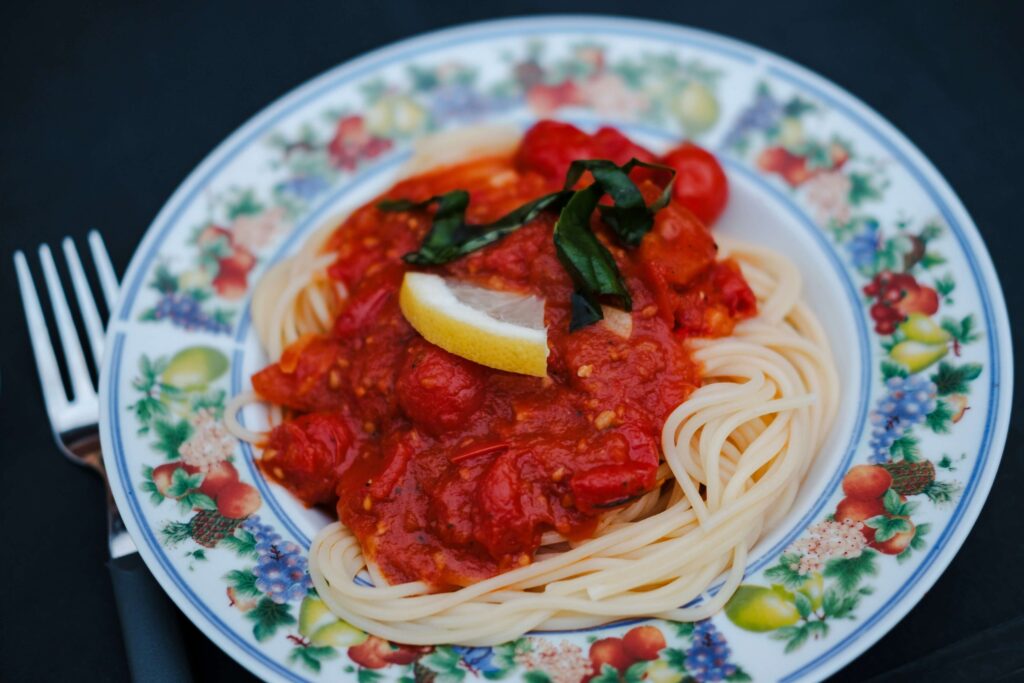 Tomato Spinach Pasta