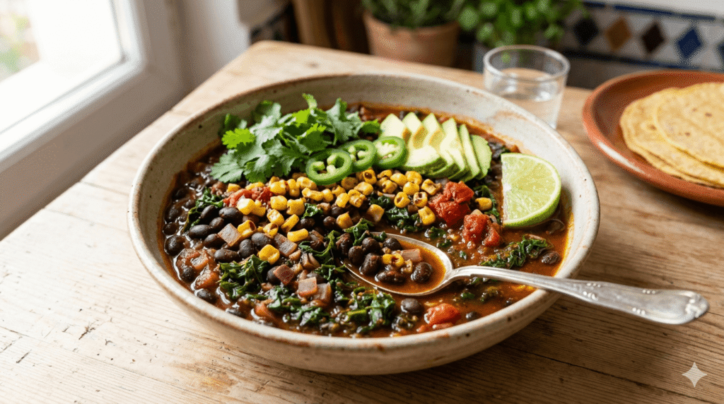 Mexican Beans and Greens