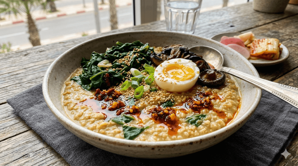 Savory Oatmeal with Chili Crisp