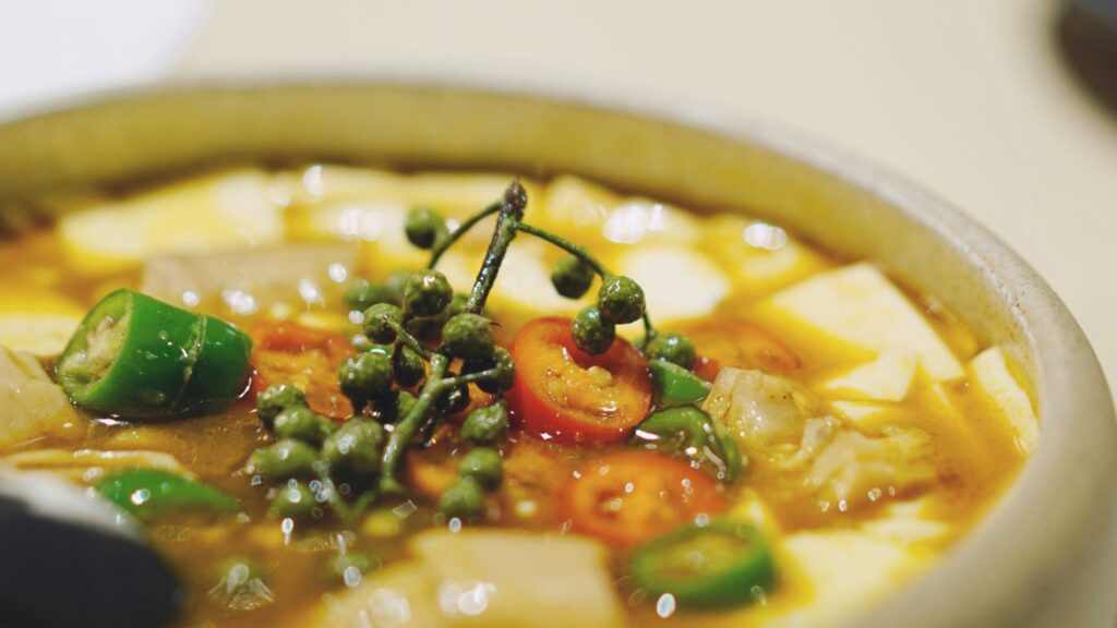 Green Chile Tofu Soup